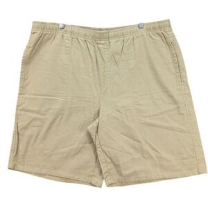 The Vermont Country Store Womens Pull On Shorts Linen Blend Casual Resort Size L